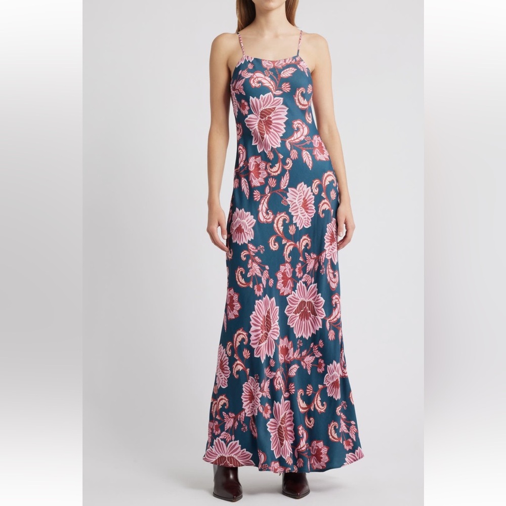 FARM Rio Flower Delicacy Paisley Slipdress XS
